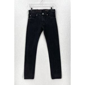 COSMIC WONDER LIGHT SOURCE Jeans Womens 4 Black Skinny Japanese Patched Mid Rise